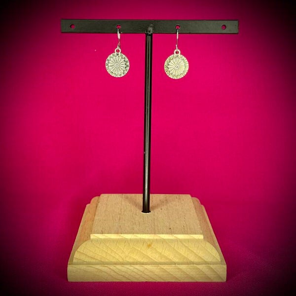 Boucles d’oreilles en acier inoxydable argenté – Motif raffiné