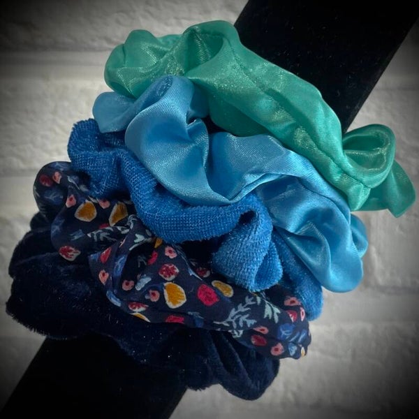 Lot de 5 chouchous satinés & velours