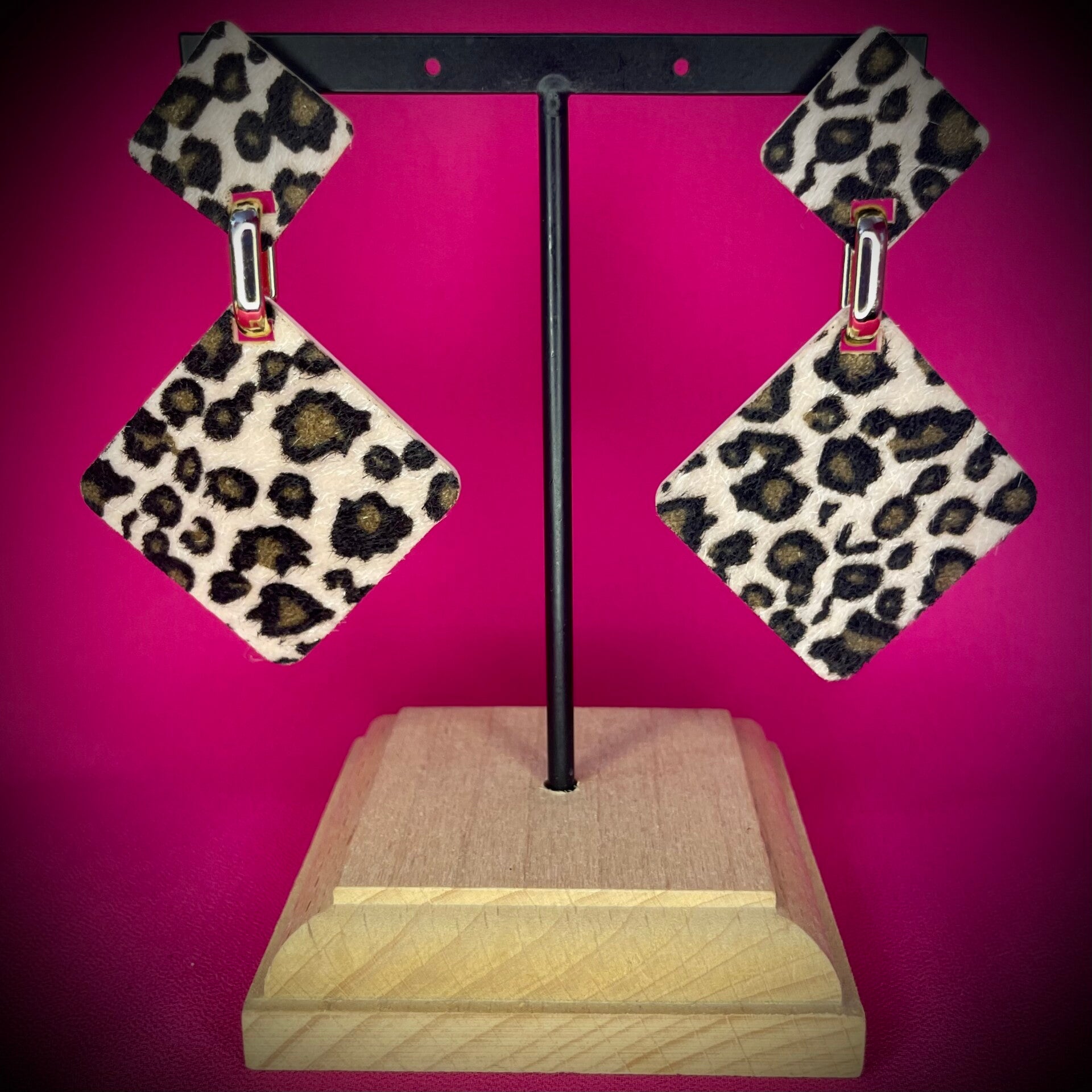 Boucles d’oreilles – Léopard