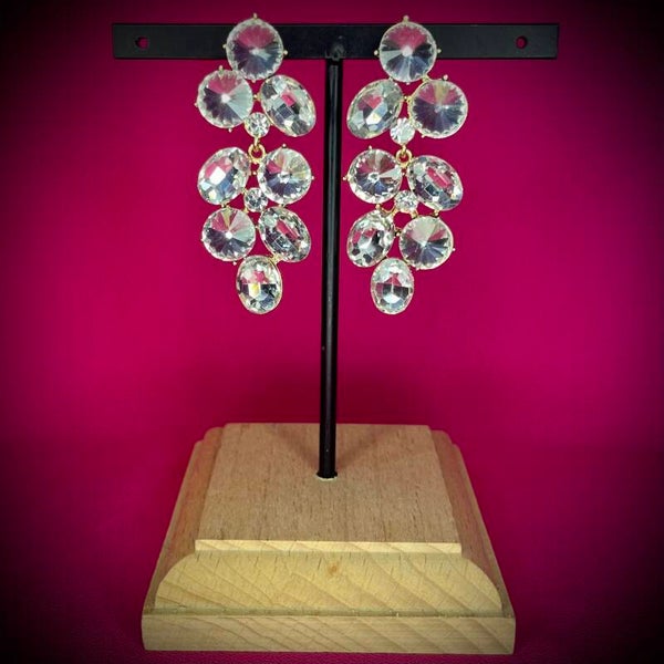 Boucles d’oreilles Cérémonie – Strass & Perles