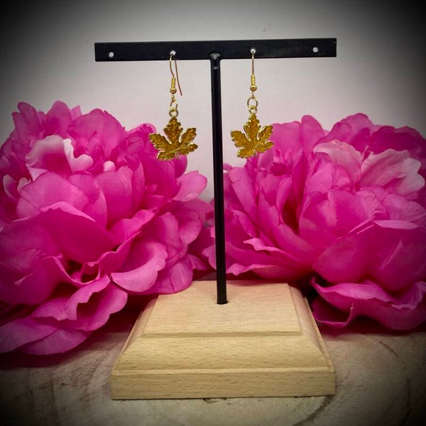 Boucles d'oreilles oranges en acier inoxydable - Motif raffiné