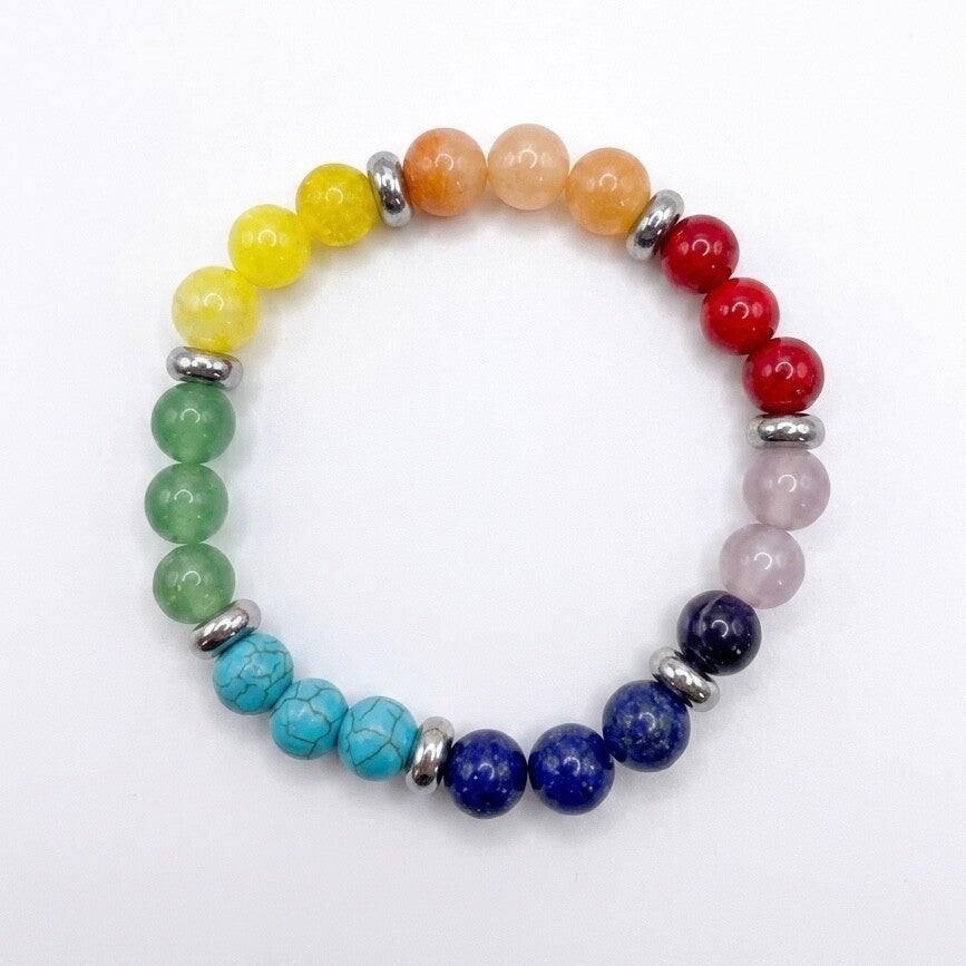 Bracelet en pierres naturelles "7 chakras"