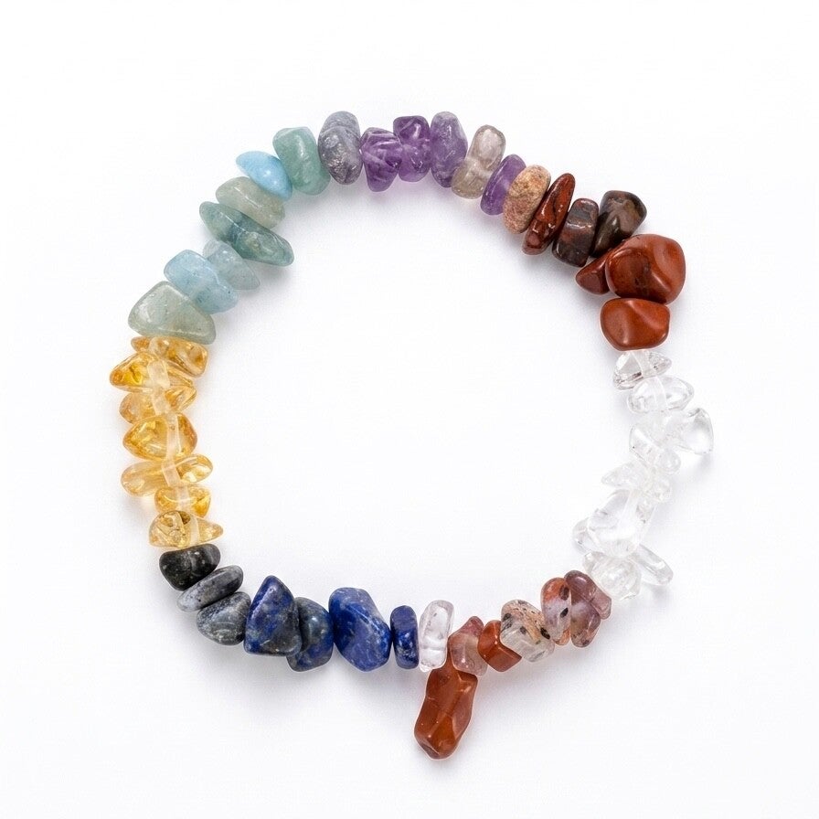 Bracelet en pierres naturelles "7 chakras"
