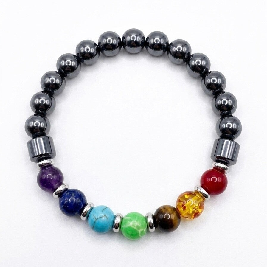 Bracelet en pierres naturelles "7 chakras"