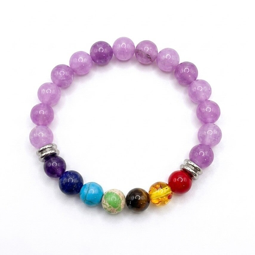 Bracelet en pierres naturelles "7 chakras"
