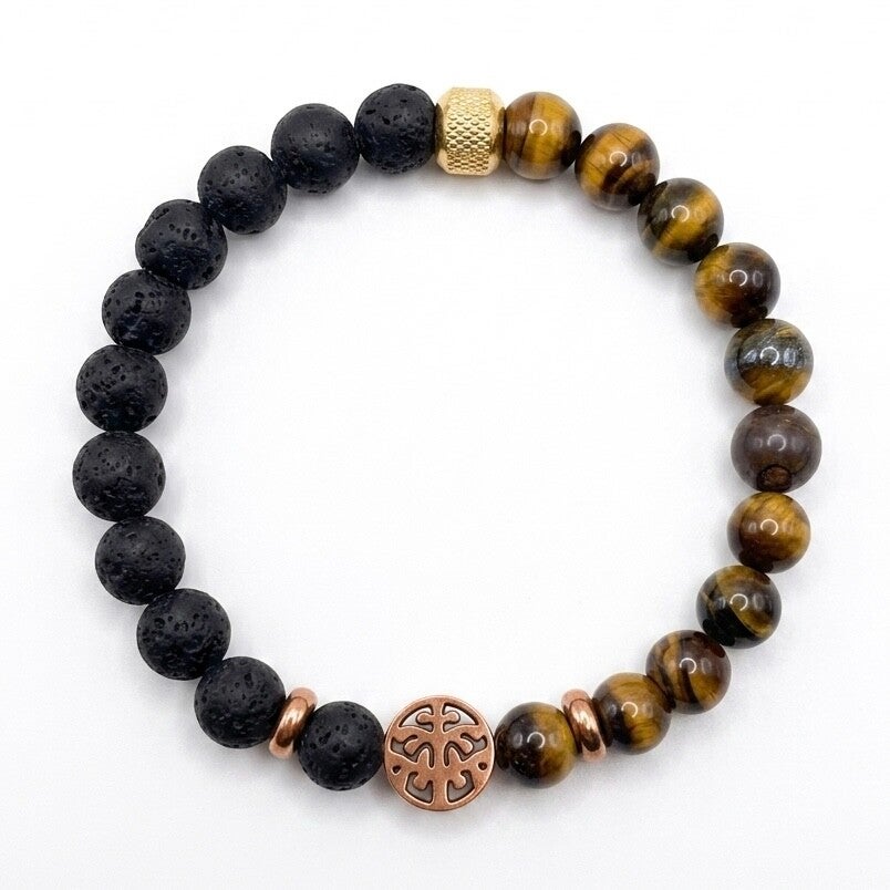 Bracelet en pierres "œil du tigre"