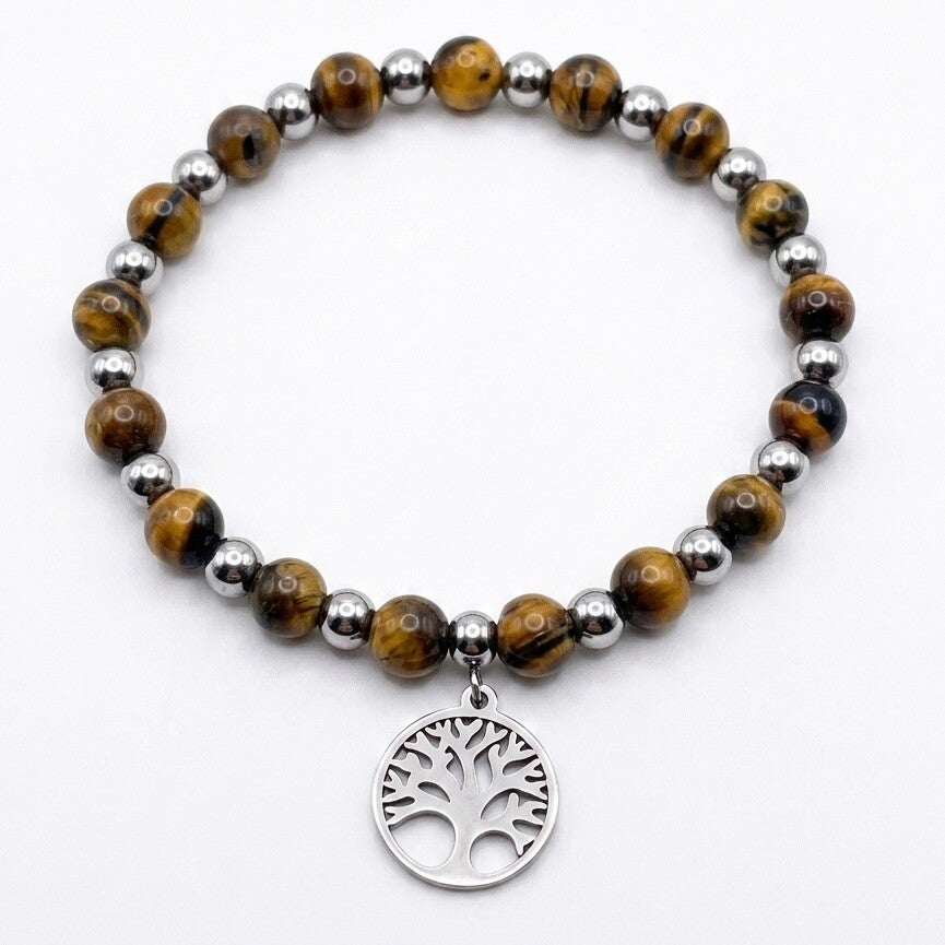 Bracelet en pierres "œil du tigre"