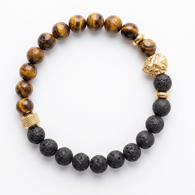 Bracelet en pierres "œil du tigre"