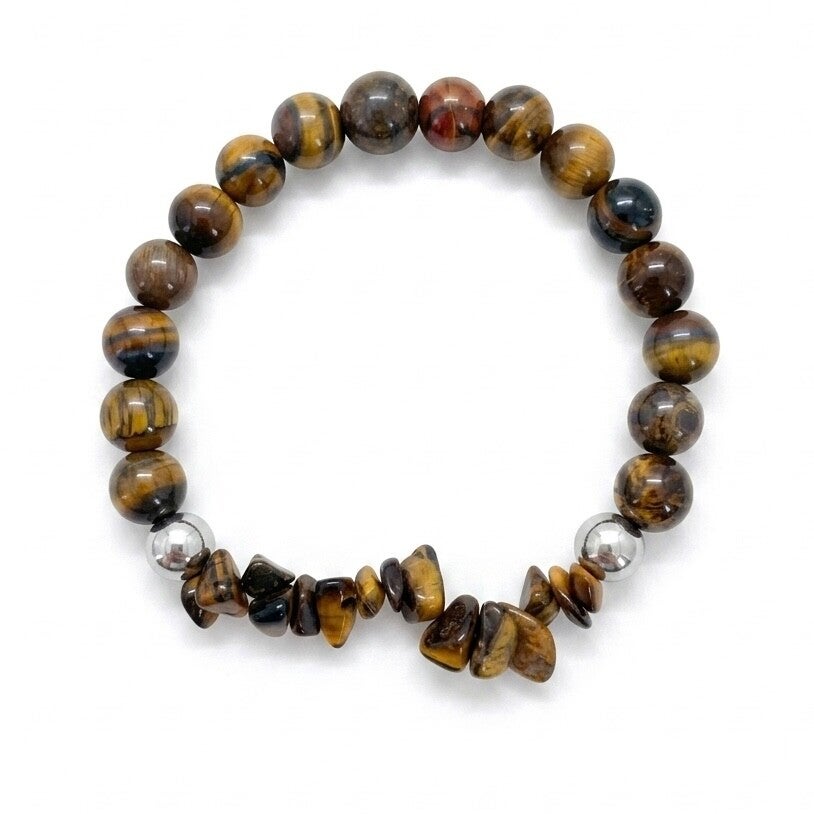 Bracelet en pierres "œil du tigre"