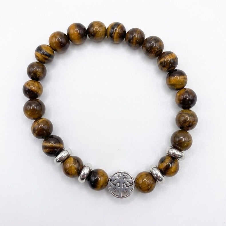 Bracelet en pierres "œil du tigre"
