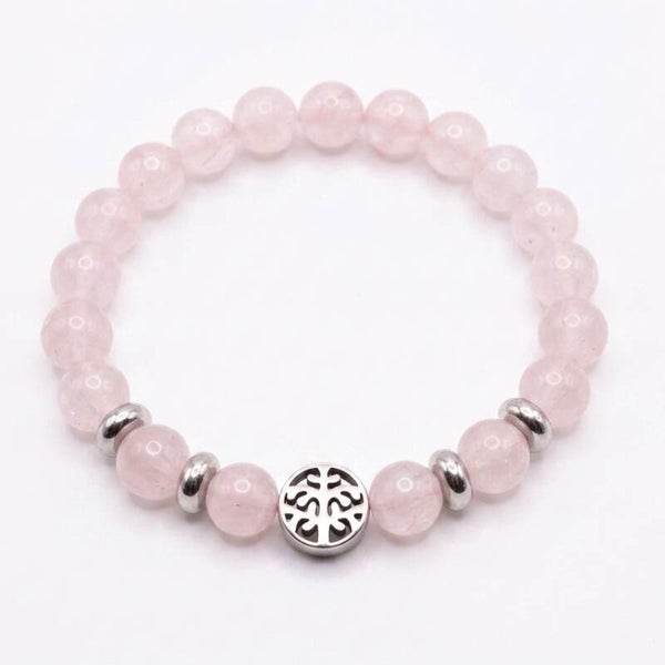 Bracelet en pierres naturelles et motif arbre de vie