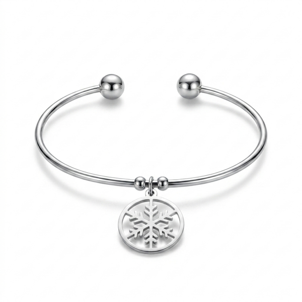 Bracelet réglable en acier inoxydable – Motifs élégants & strass scintillants