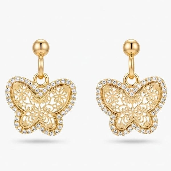 Boucles d’oreilles Cérémonie – Strass & Perles