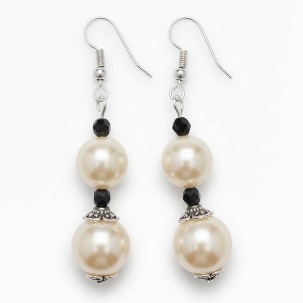 Boucles d’oreilles Cérémonie – Strass & Perles
