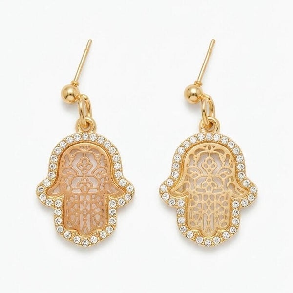 Boucles d’oreilles Cérémonie – Strass & Perles