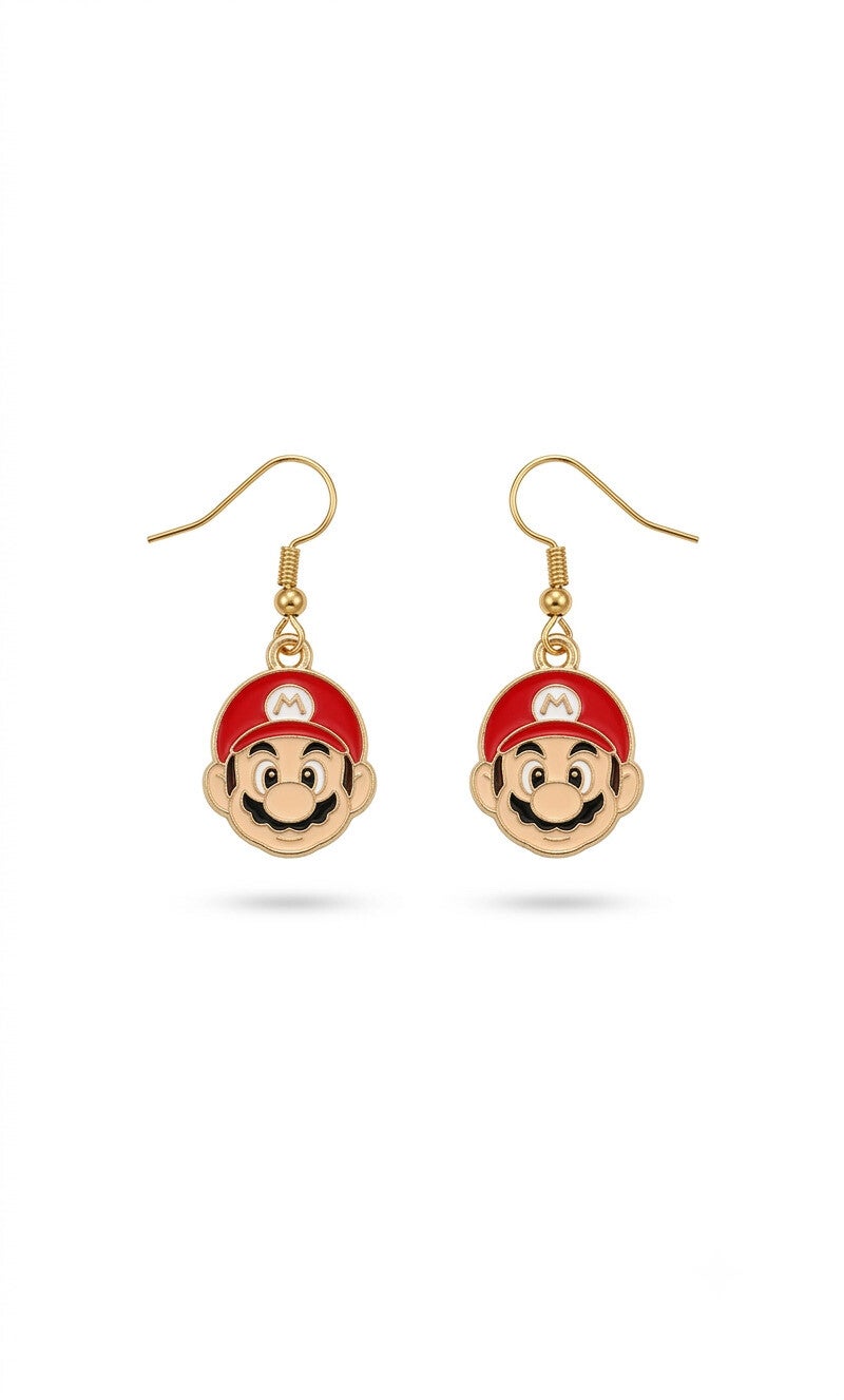 Boucles d’oreilles mario