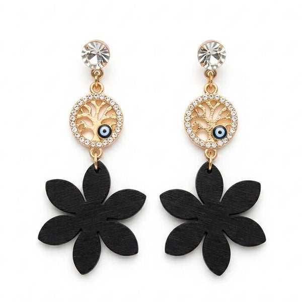 Boucles d’oreilles Cérémonie – Strass & Perles