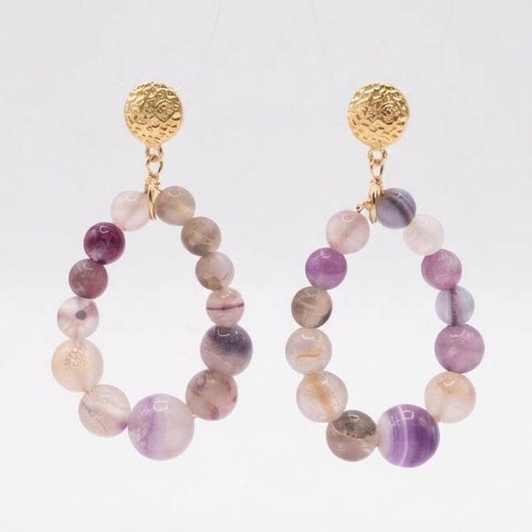 Boucles d’oreilles Cérémonie – Strass & Perles