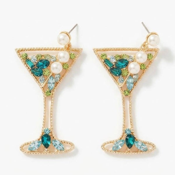 Boucles d’oreilles Cérémonie – Strass & Perles