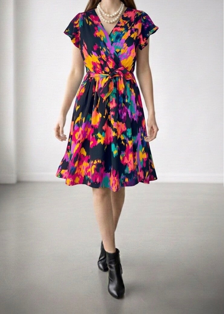 Robe Courte à Motifs – Un Style Intemporel