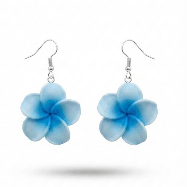 Boucles d’oreilles plumeria