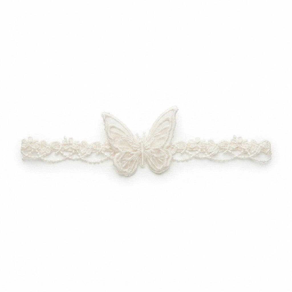 Jarretière Extensible en Dentelle Blanche – Accessoire Chic de Cérémonie