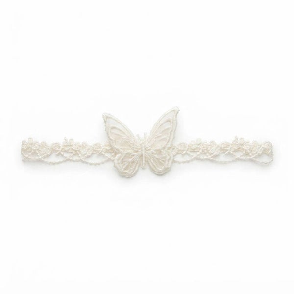 Jarretière Extensible en Dentelle Blanche – Accessoire Chic de Cérémonie