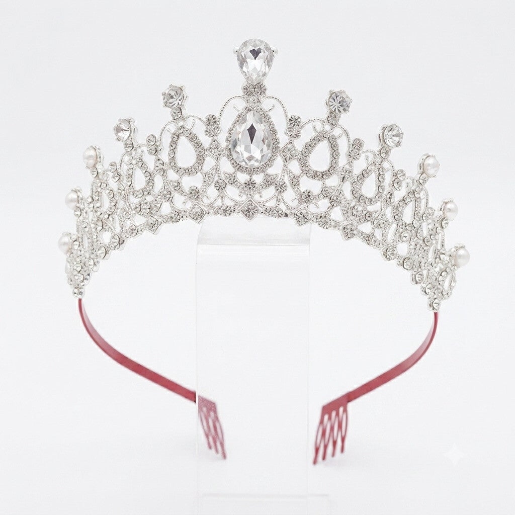 Couronne soirée cérémonie en strass élégance et raffinement