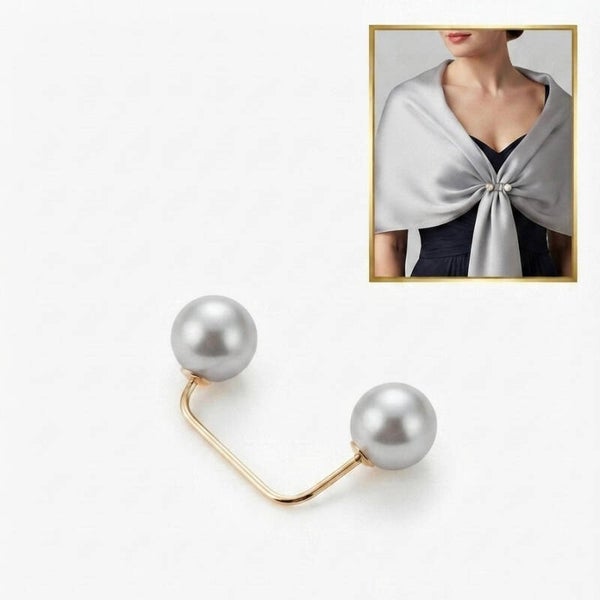 Broche / accroche étole à perles