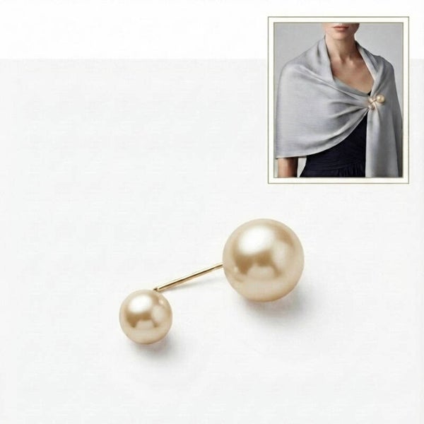 Broche / accroche étole à perles