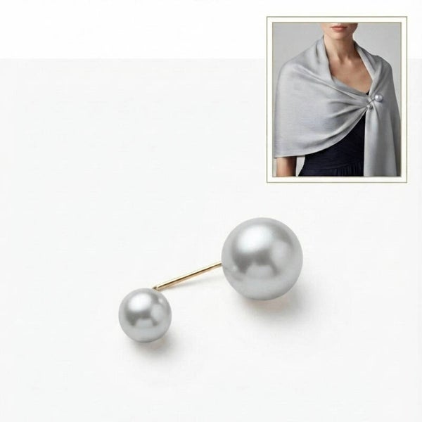 Broche / accroche étole à perles