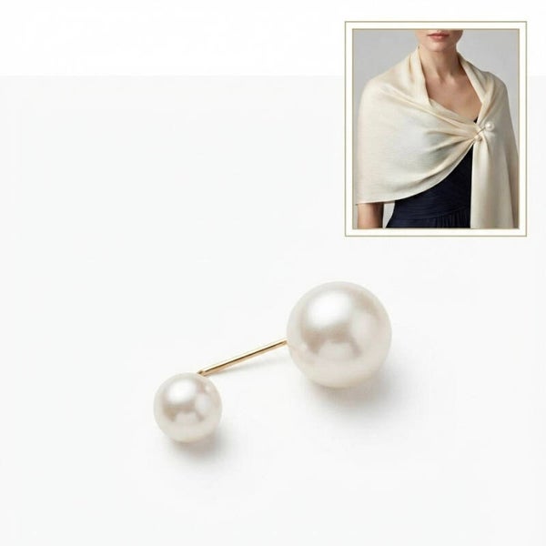 Broche / accroche étole à perles