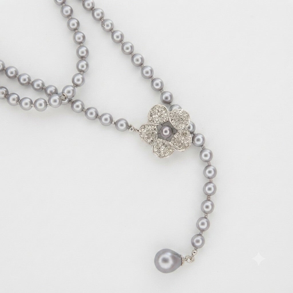 Collier Cérémonie – Strass & Perles