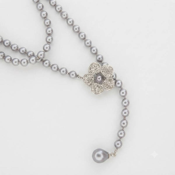 Collier Cérémonie – Strass & Perles