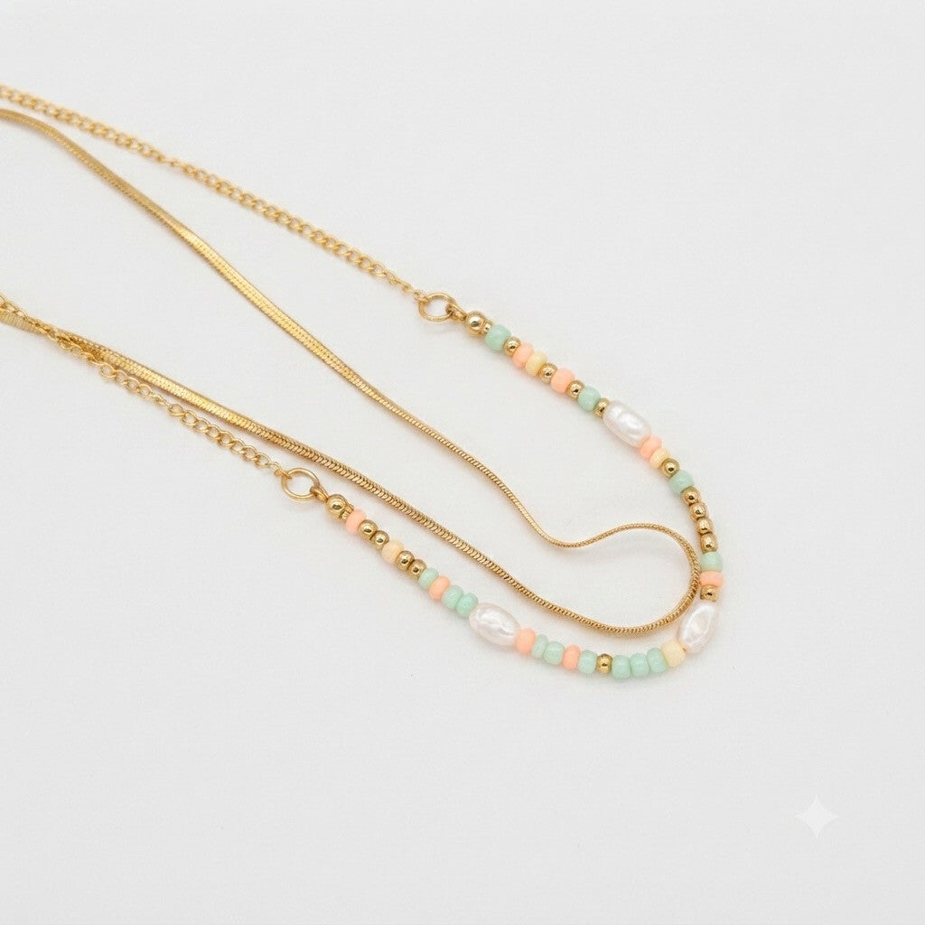Collier Cérémonie – Strass & Perles