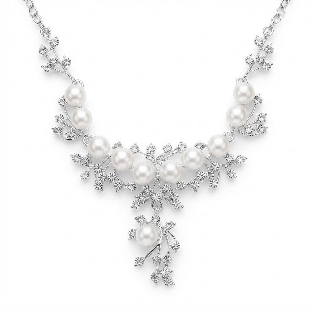 Collier Cérémonie – Strass & Perles