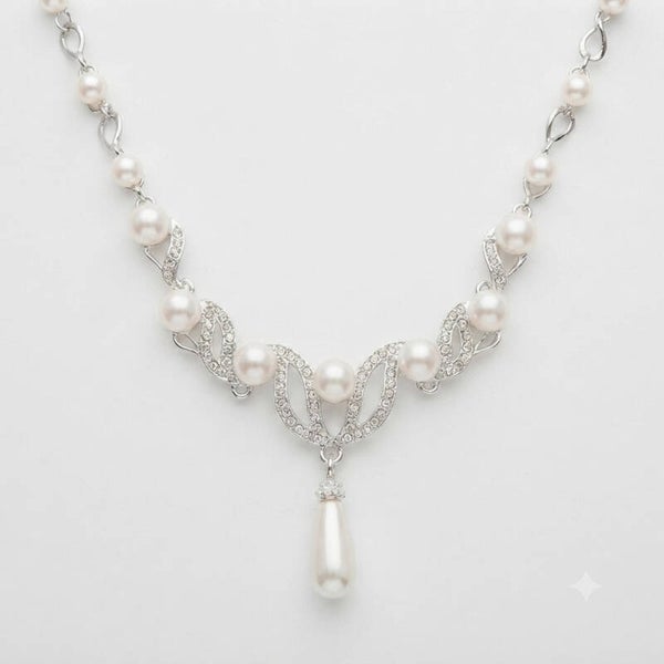 Collier Cérémonie – Strass & Perles