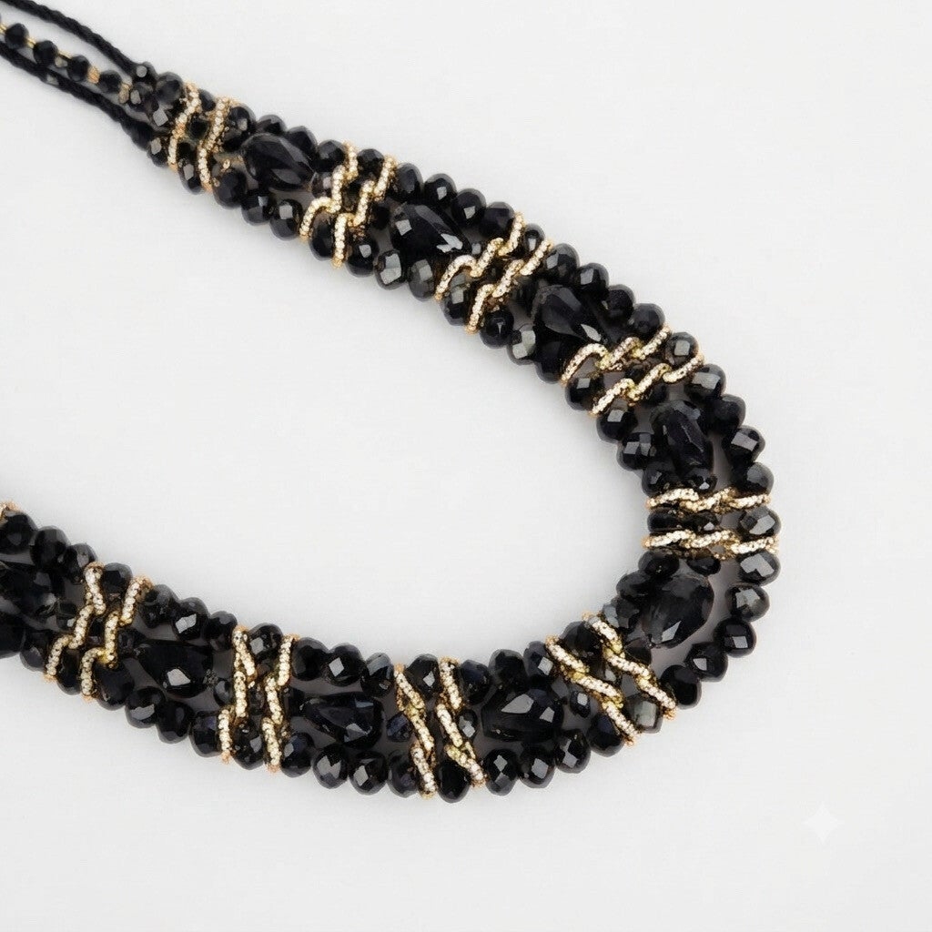 Collier Cérémonie – Strass & Perles