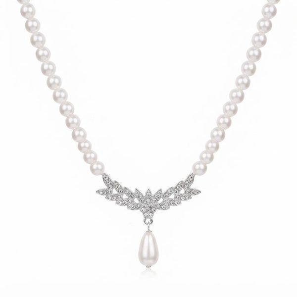 Collier Cérémonie – Strass & Perles