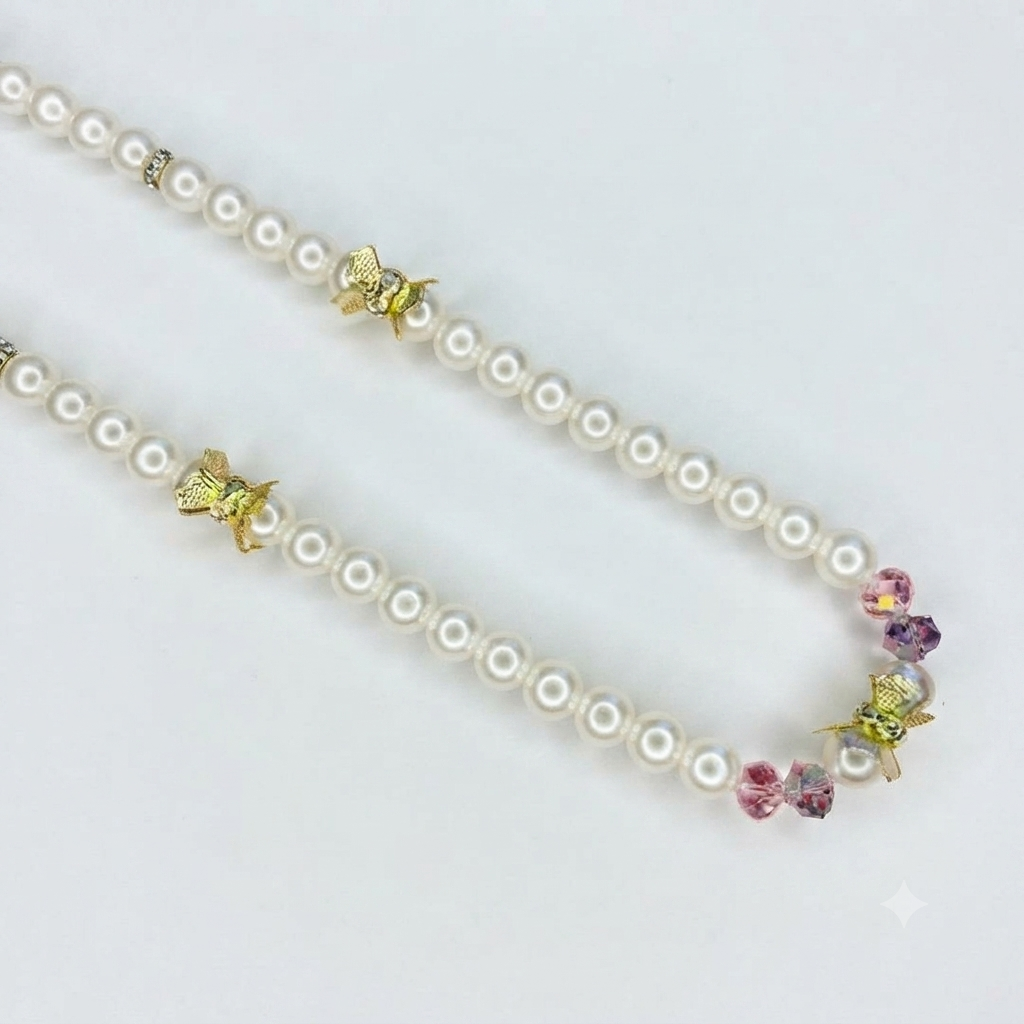 Collier Cérémonie – Strass & Perles