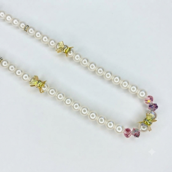 Collier Cérémonie – Strass & Perles