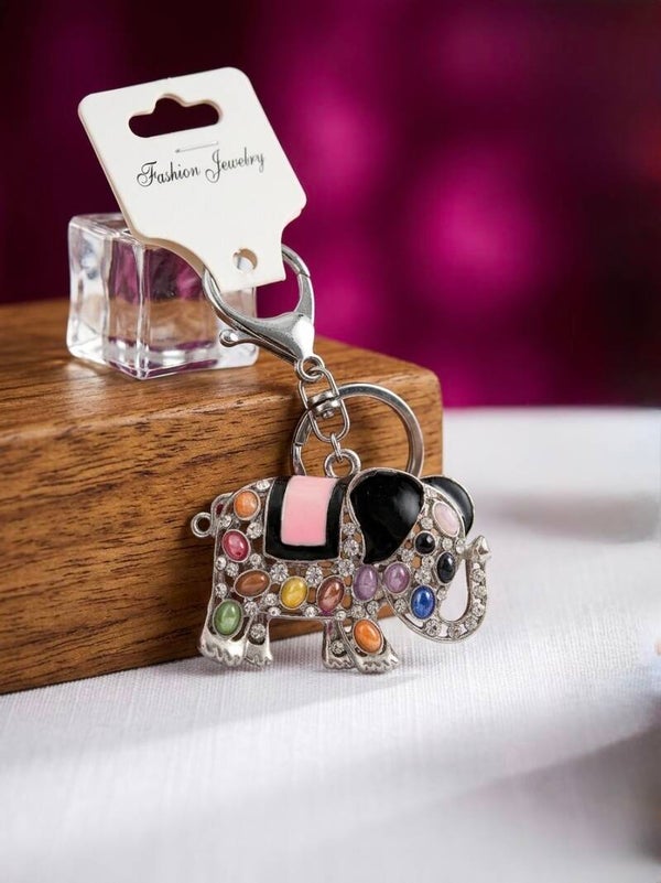 Porte-clefs fantaisie en acier inoxydable