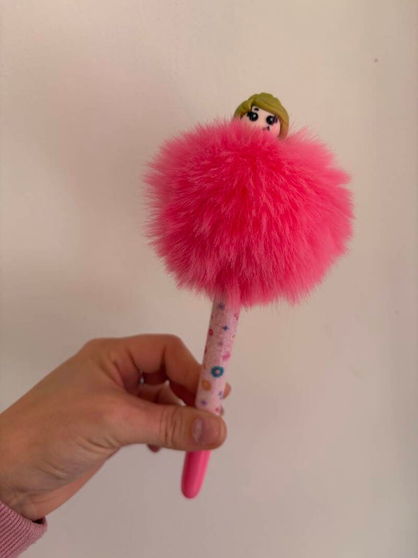 Stylo disney avec pompon