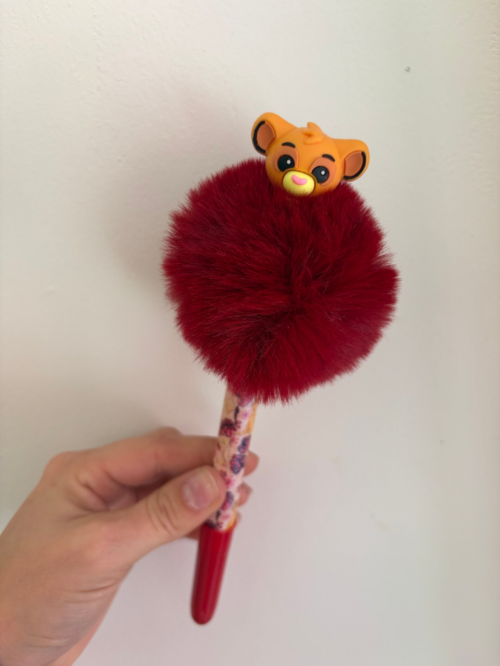 Stylo disney avec pompon