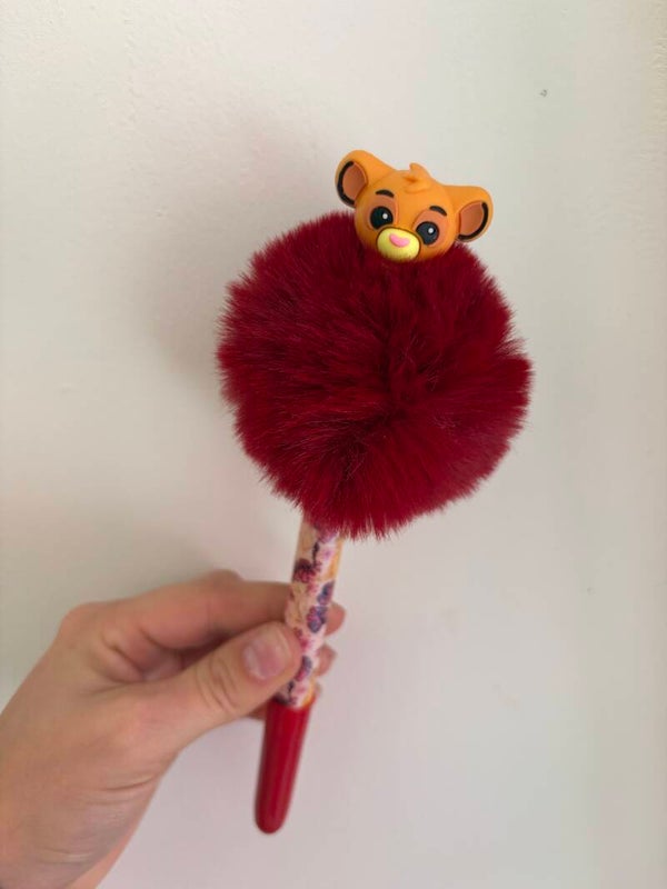 Stylo disney avec pompon