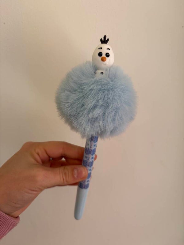 Stylo disney avec pompon