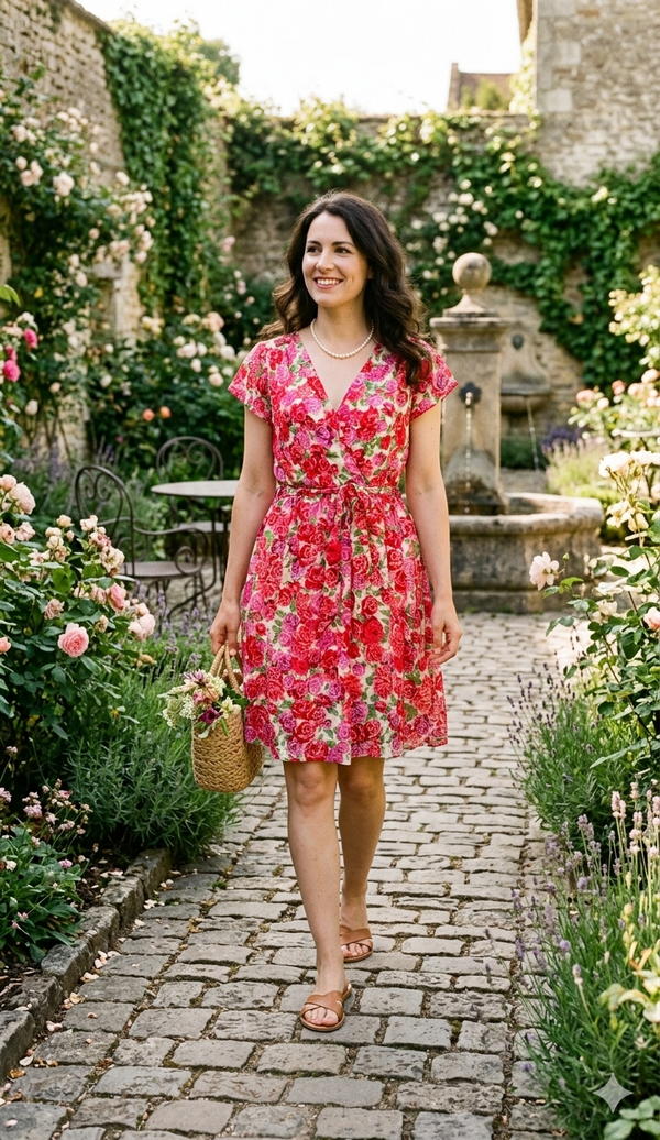 Robe Courte à Motifs – Un Style Intemporel