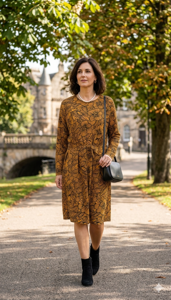 Robe Courte à Motifs – Un Style Intemporel