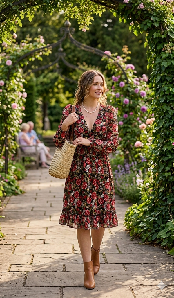 Robe Courte à Motifs – Un Style Intemporel