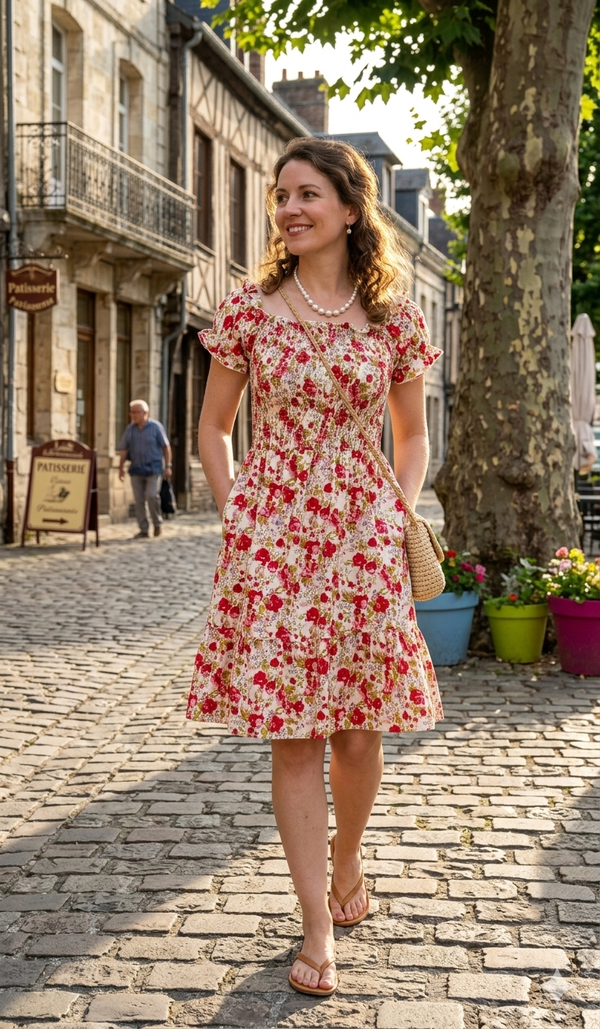 Robe Courte à Motifs – Un Style Intemporel